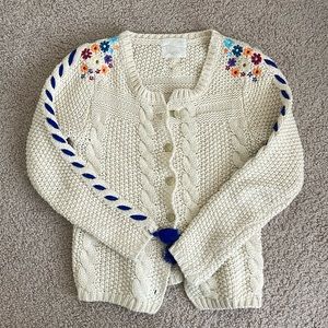 Wool cardigan crocheted